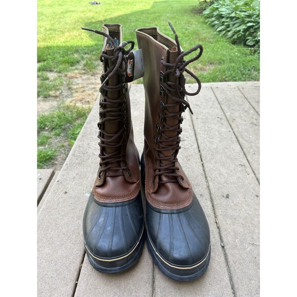 Sorel Maverick Waterproof SNOW Boot Brown Leather NM1080-200 Mens Size 13 TALL - Picture 3 of 7